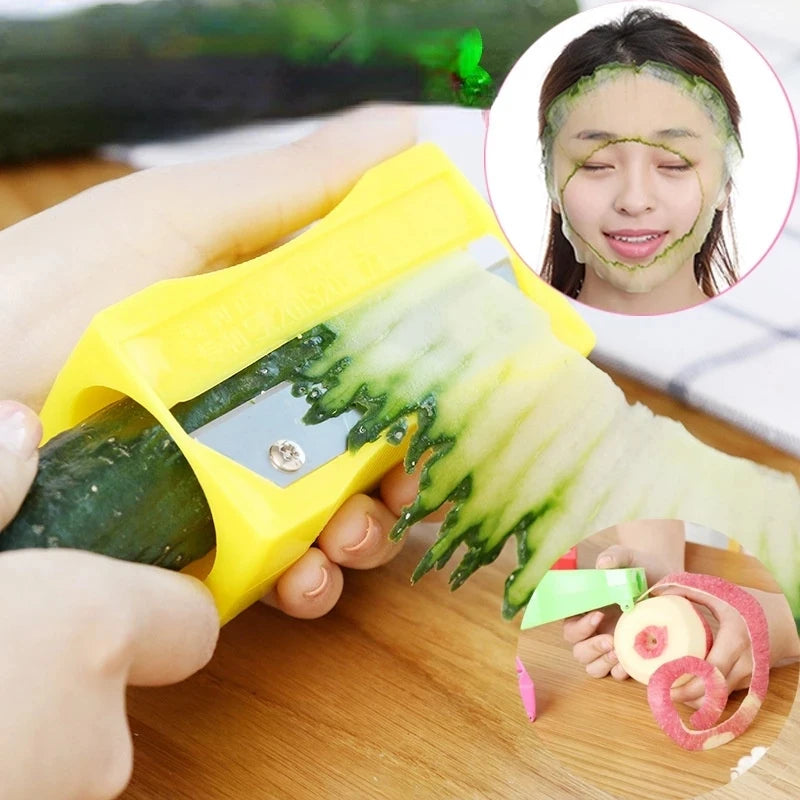 Beauty Tools Let You Cut The Cucumber Beauty Beauty Cucumber Slicer Knife Sharpener Kitchen Accessories  Peeler Fruit Curling